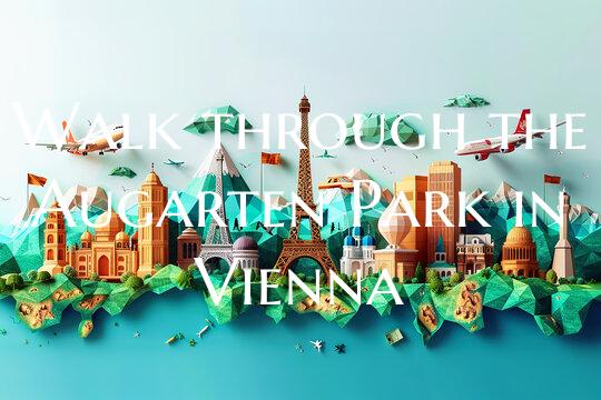 Walk through the Augarten Park in Vienna